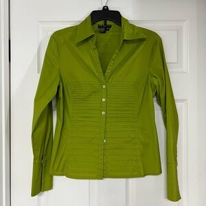 Tracy M Women's Green Button-Down Shirt